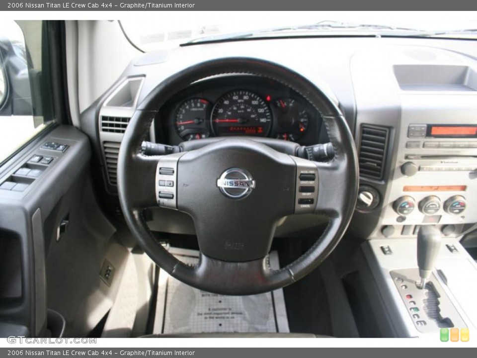 Graphite/Titanium Interior Steering Wheel for the 2006 Nissan Titan LE Crew Cab 4x4 #40528020