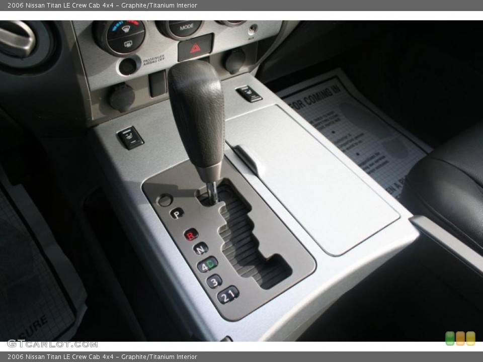 Graphite/Titanium Interior Transmission for the 2006 Nissan Titan LE Crew Cab 4x4 #40528068