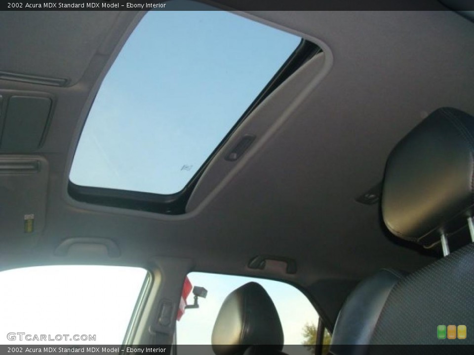 Ebony Interior Sunroof for the 2002 Acura MDX  #40528912