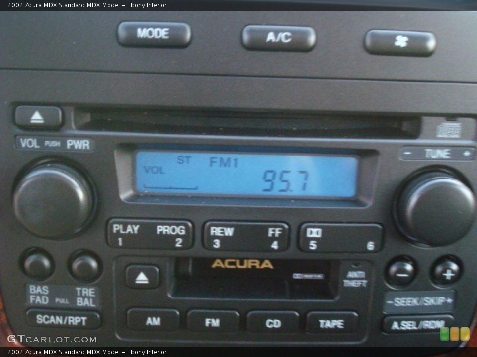 Ebony Interior Controls for the 2002 Acura MDX  #40528948