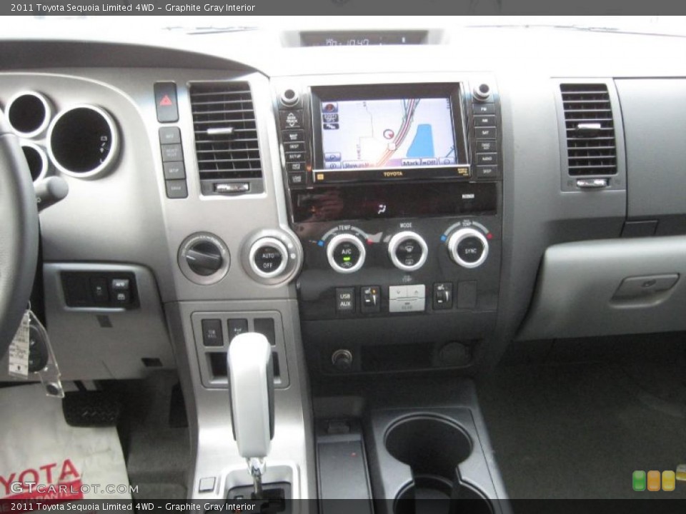 Graphite Gray Interior Controls for the 2011 Toyota Sequoia Limited 4WD #40532032