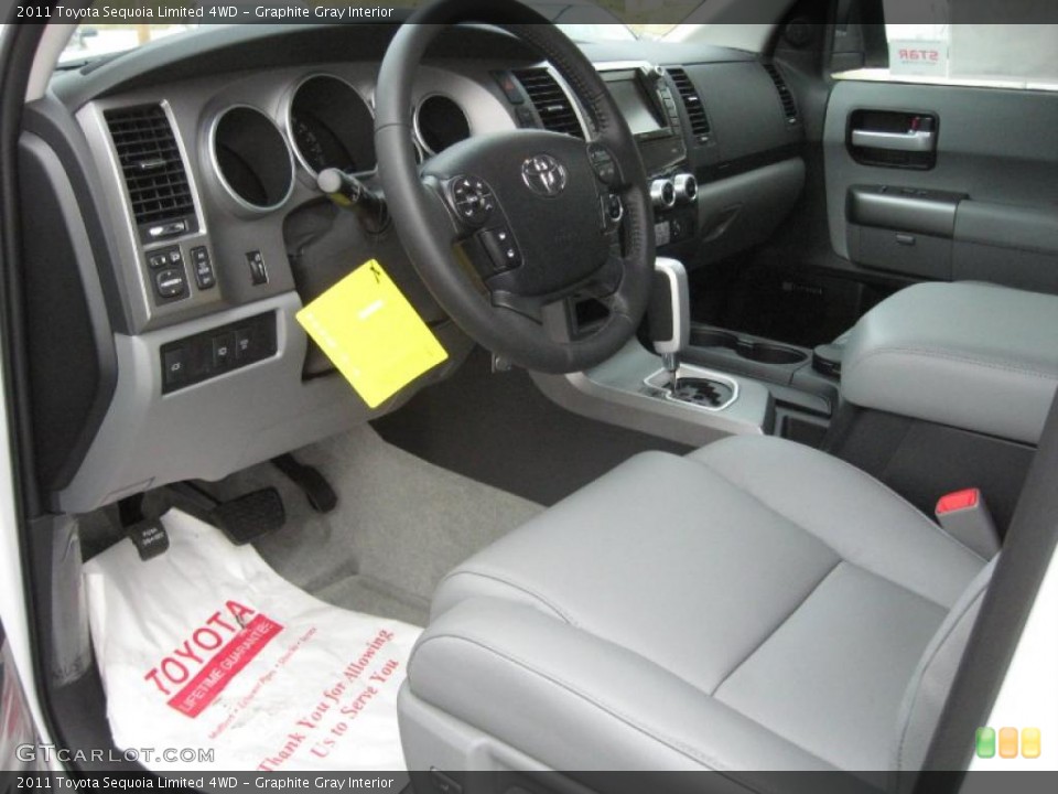 Graphite Gray Interior Photo for the 2011 Toyota Sequoia Limited 4WD #40532041
