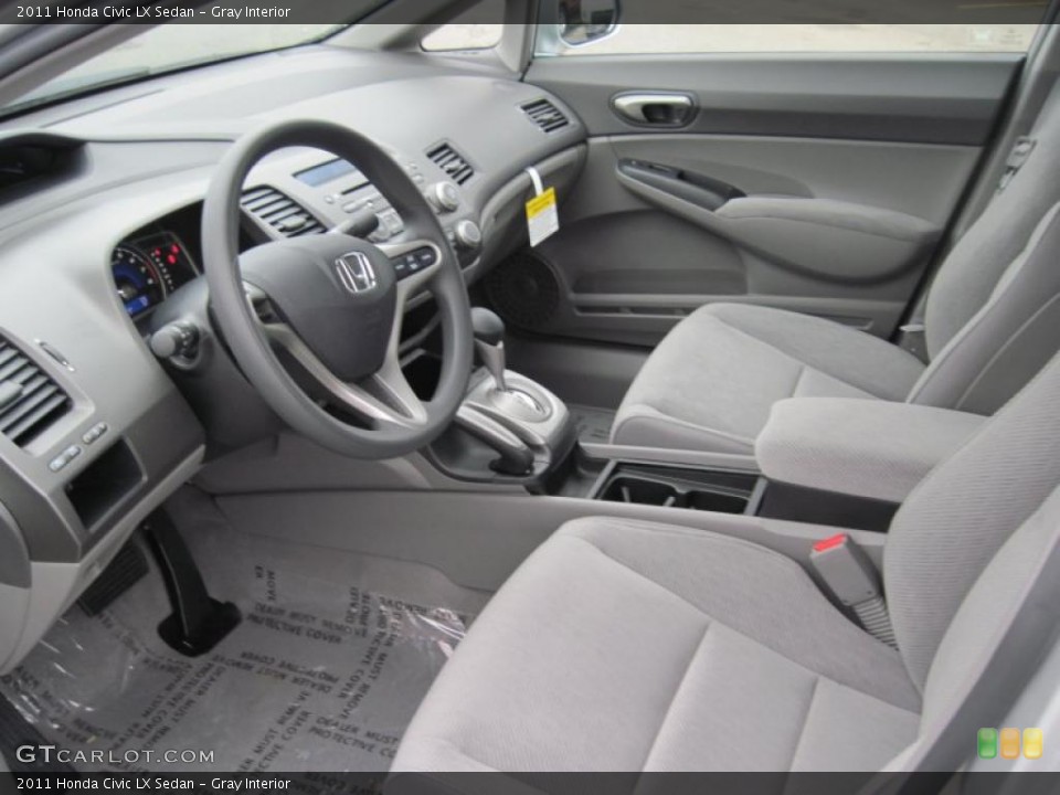 Gray Interior Prime Interior for the 2011 Honda Civic LX Sedan #40533853
