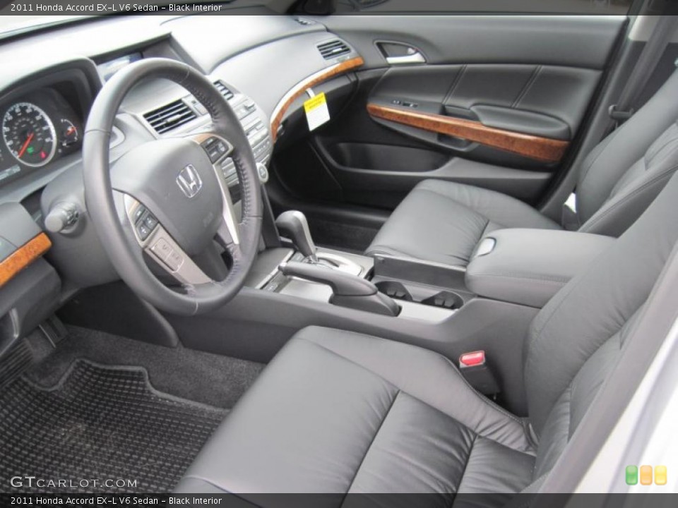 Black Interior Prime Interior for the 2011 Honda Accord EX-L V6 Sedan #40534133
