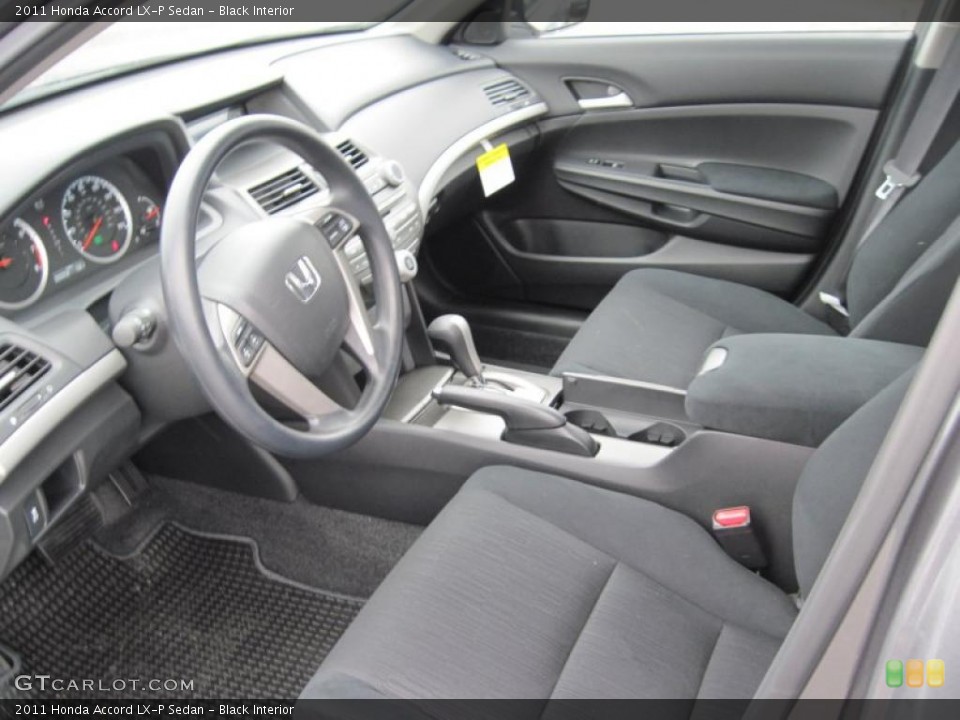 Black Interior Prime Interior for the 2011 Honda Accord LX-P Sedan #40534421