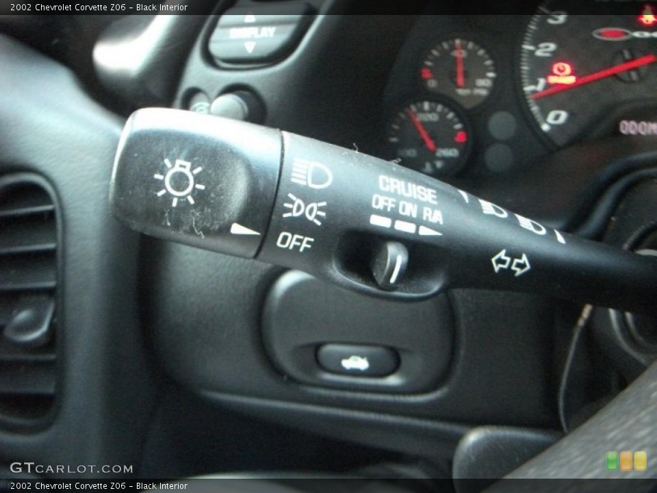 Black Interior Controls for the 2002 Chevrolet Corvette Z06 #40536525