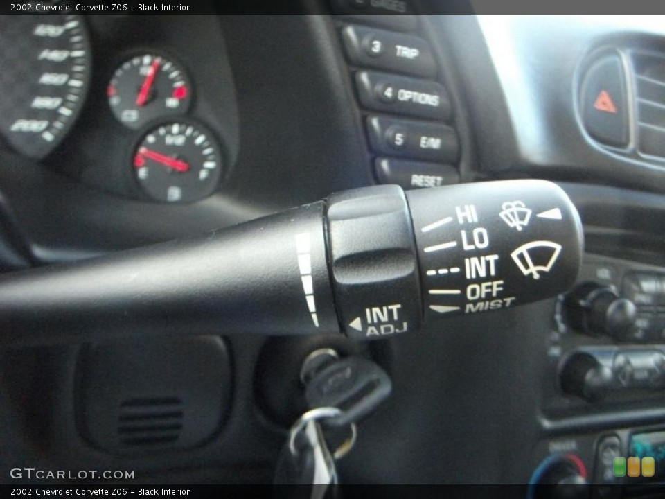 Black Interior Controls for the 2002 Chevrolet Corvette Z06 #40536541