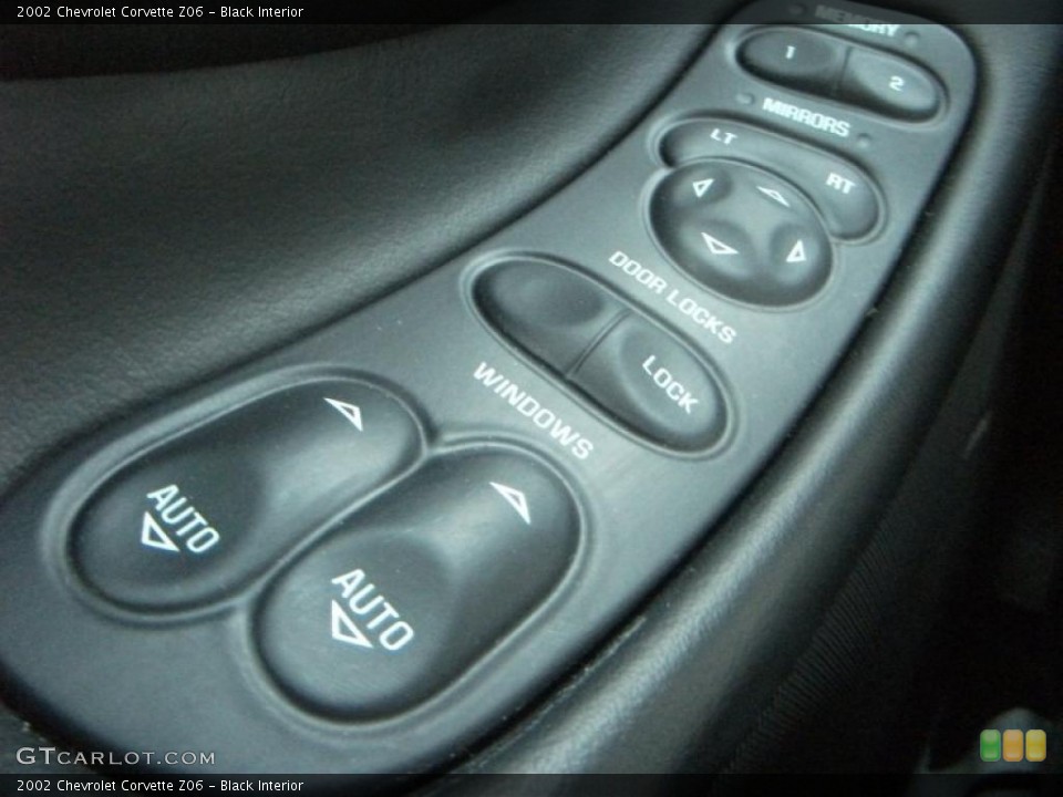 Black Interior Controls for the 2002 Chevrolet Corvette Z06 #40536557