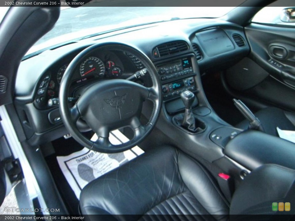 Black Interior Prime Interior for the 2002 Chevrolet Corvette Z06 #40536625
