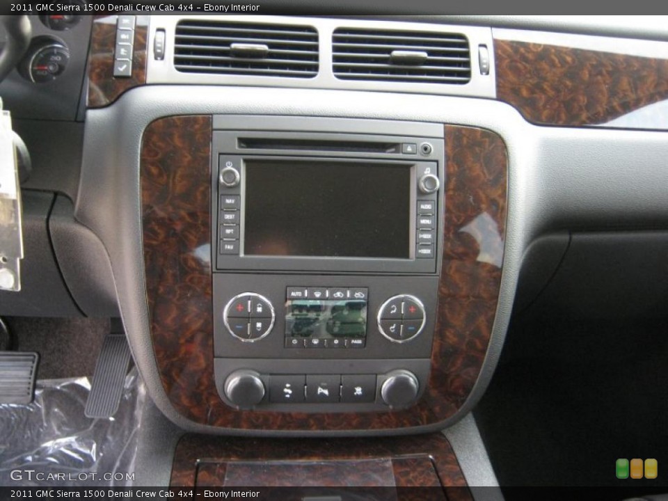 Ebony Interior Controls for the 2011 GMC Sierra 1500 Denali Crew Cab 4x4 #40538909