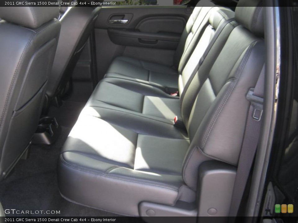 Ebony Interior Photo for the 2011 GMC Sierra 1500 Denali Crew Cab 4x4 #40539021
