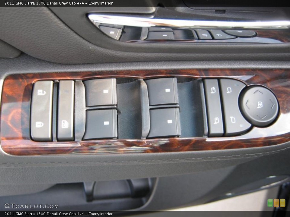 Ebony Interior Controls for the 2011 GMC Sierra 1500 Denali Crew Cab 4x4 #40539049
