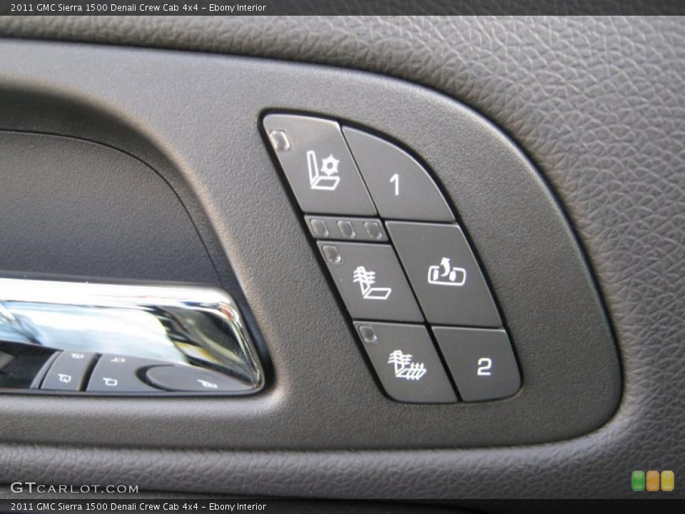 Ebony Interior Controls for the 2011 GMC Sierra 1500 Denali Crew Cab 4x4 #40539065
