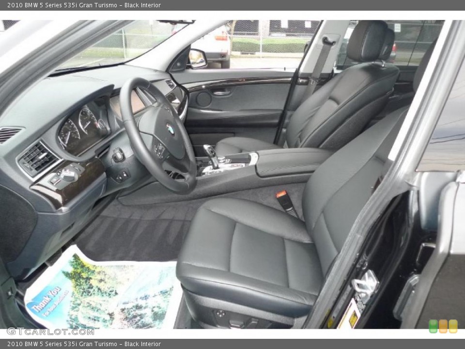 Black Interior Photo for the 2010 BMW 5 Series 535i Gran Turismo #40540505