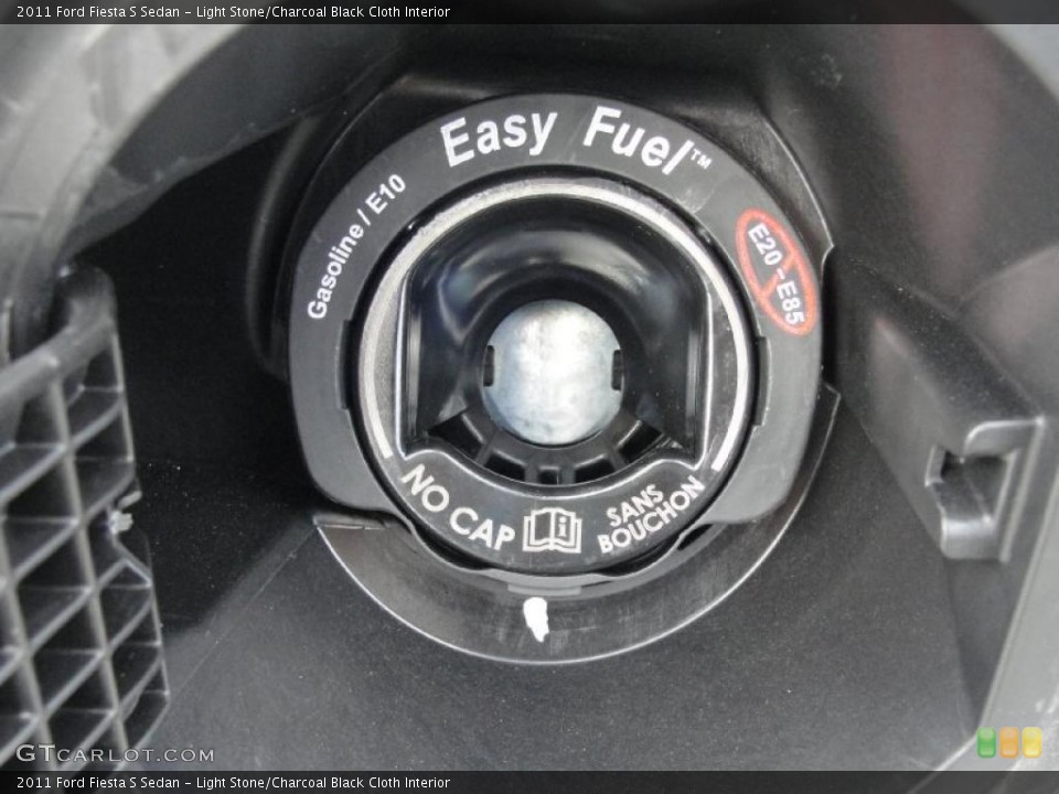Light Stone/Charcoal Black Cloth Interior Controls for the 2011 Ford Fiesta S Sedan #40542209