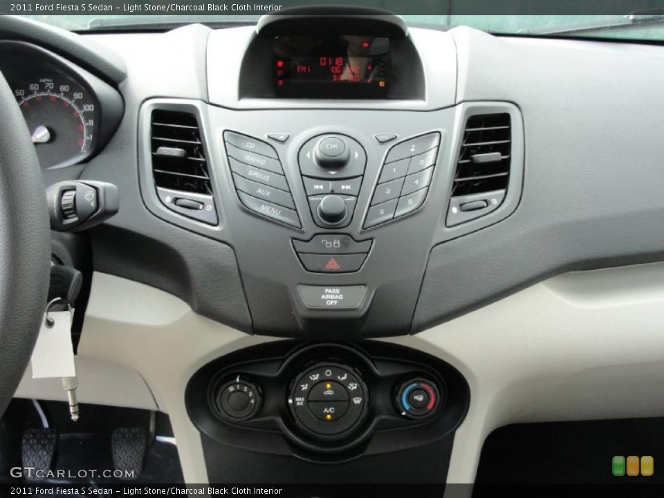 Light Stone/Charcoal Black Cloth Interior Controls for the 2011 Ford Fiesta S Sedan #40542385