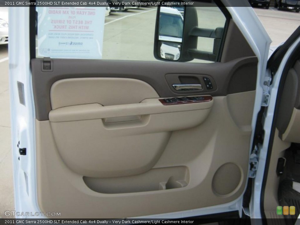 Very Dark Cashmere/Light Cashmere Interior Door Panel for the 2011 GMC Sierra 2500HD SLT Extended Cab 4x4 Dually #40543221