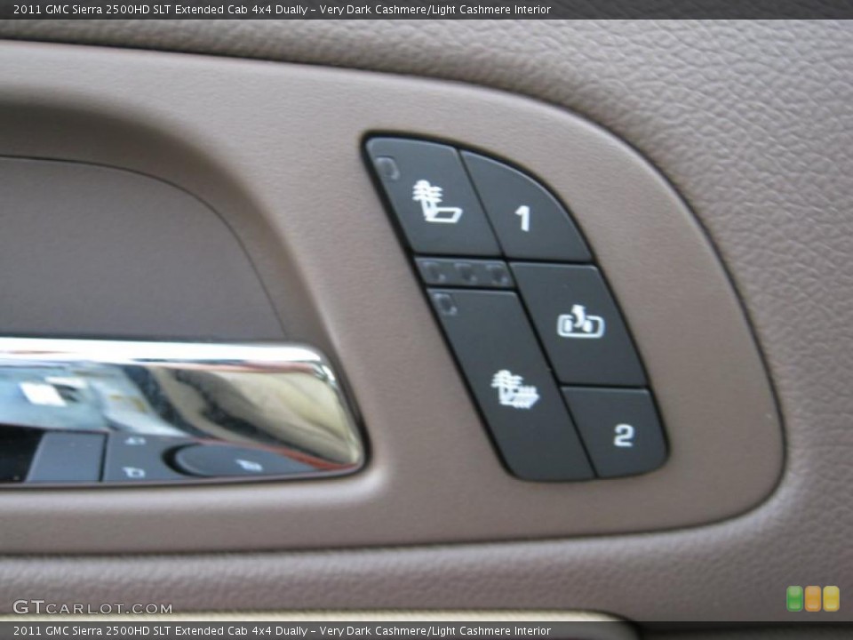 Very Dark Cashmere/Light Cashmere Interior Controls for the 2011 GMC Sierra 2500HD SLT Extended Cab 4x4 Dually #40543277