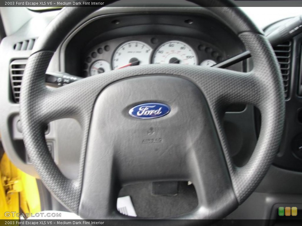 Medium Dark Flint Interior Steering Wheel for the 2003 Ford Escape XLS V6 #40543693