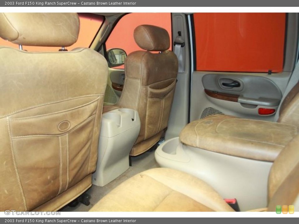 Castano Brown Leather Interior Photo for the 2003 Ford F150 King Ranch SuperCrew #40547117