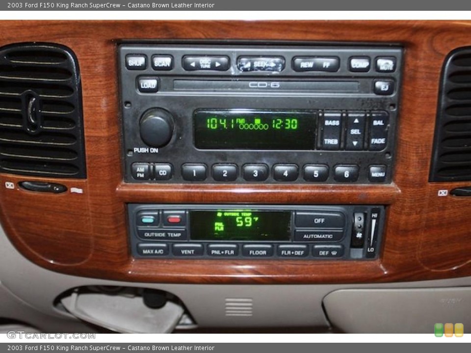Castano Brown Leather Interior Controls for the 2003 Ford F150 King Ranch SuperCrew #40547177