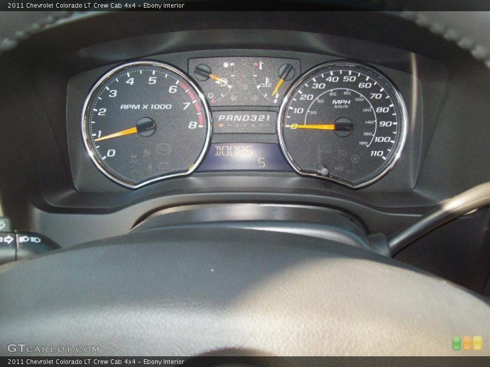 Ebony Interior Gauges for the 2011 Chevrolet Colorado LT Crew Cab 4x4 #40547385