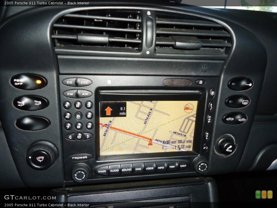 Black Interior Navigation for the 2005 Porsche 911 Turbo Cabriolet #40547833