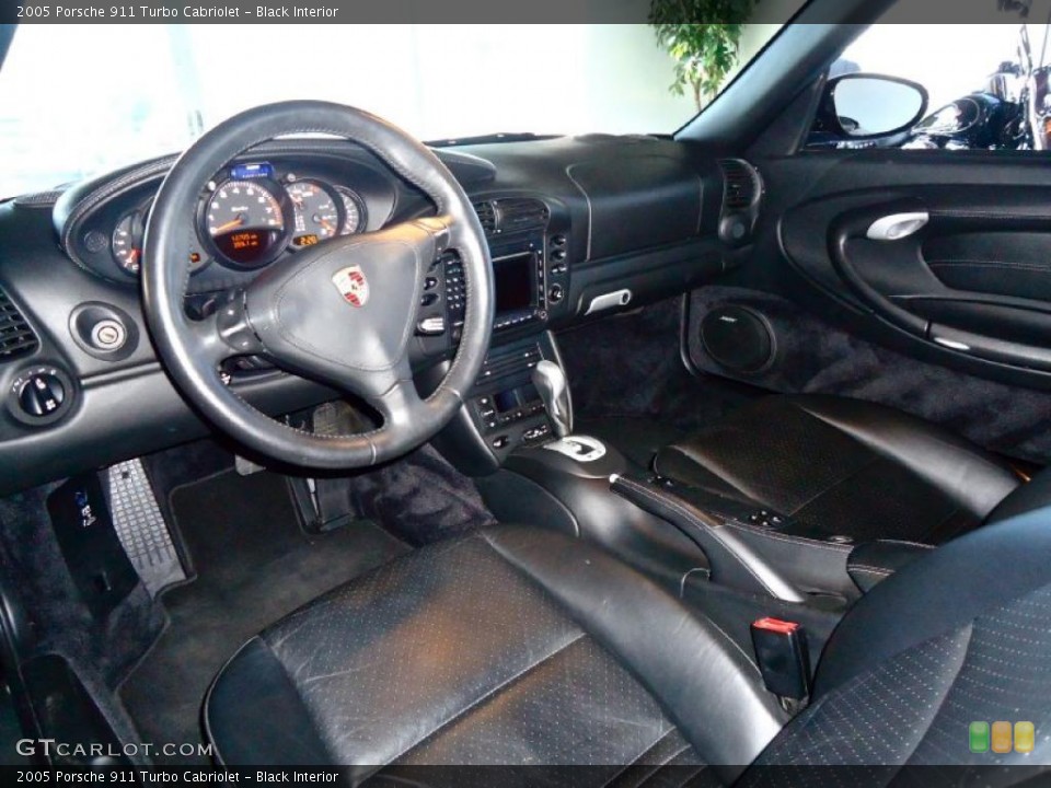 Black Interior Prime Interior for the 2005 Porsche 911 Turbo Cabriolet #40547969