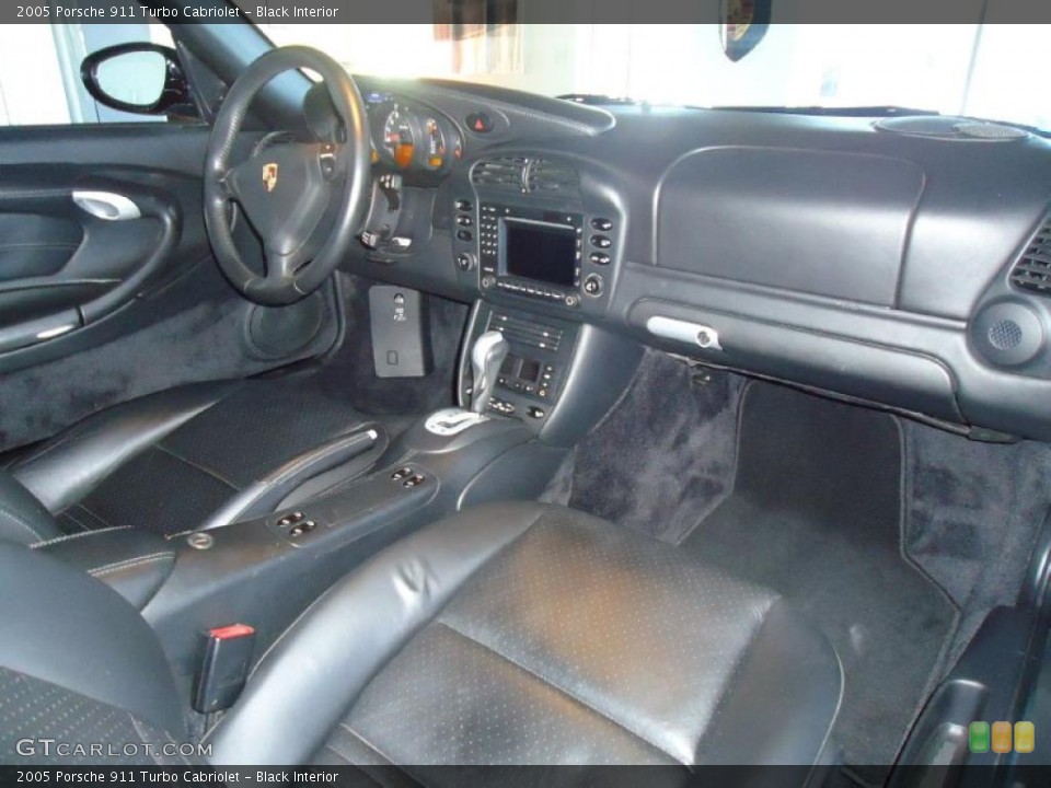Black Interior Dashboard for the 2005 Porsche 911 Turbo Cabriolet #40547993