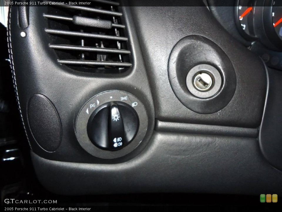 Black Interior Controls for the 2005 Porsche 911 Turbo Cabriolet #40548057