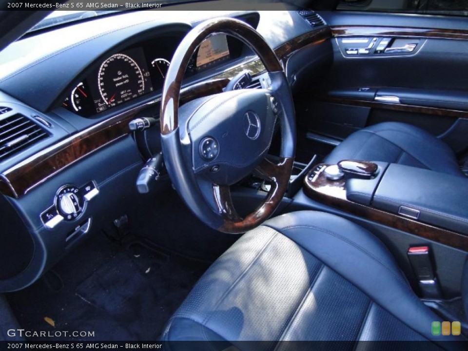Black Interior Photo for the 2007 Mercedes-Benz S 65 AMG Sedan #40550085
