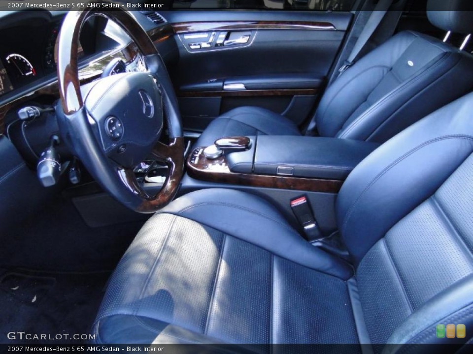 Black Interior Photo for the 2007 Mercedes-Benz S 65 AMG Sedan #40550089