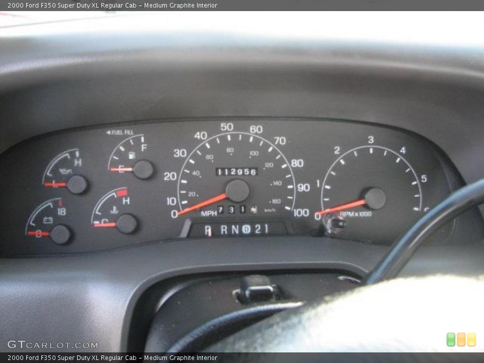 Medium Graphite Interior Gauges for the 2000 Ford F350 Super Duty XL Regular Cab #40550481