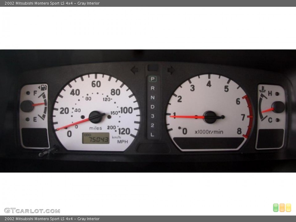 Gray Interior Gauges for the 2002 Mitsubishi Montero Sport LS 4x4 #40550705