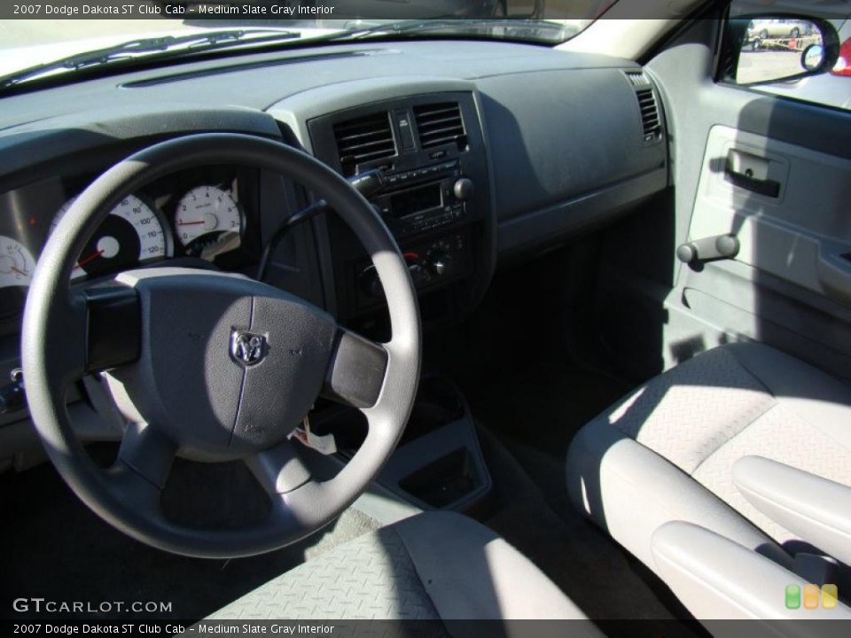 Medium Slate Gray Interior Prime Interior for the 2007 Dodge Dakota ST Club Cab #40552005