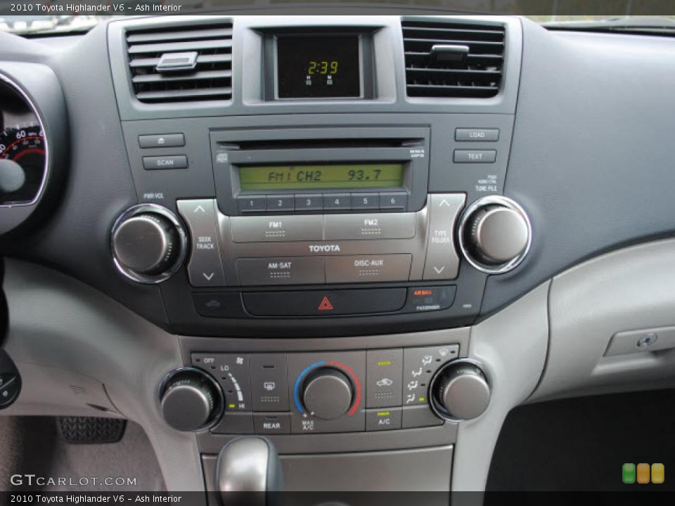 Ash Interior Controls for the 2010 Toyota Highlander V6 #40552977