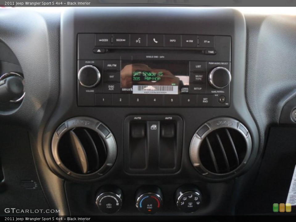 Black Interior Controls for the 2011 Jeep Wrangler Sport S 4x4 #40559117