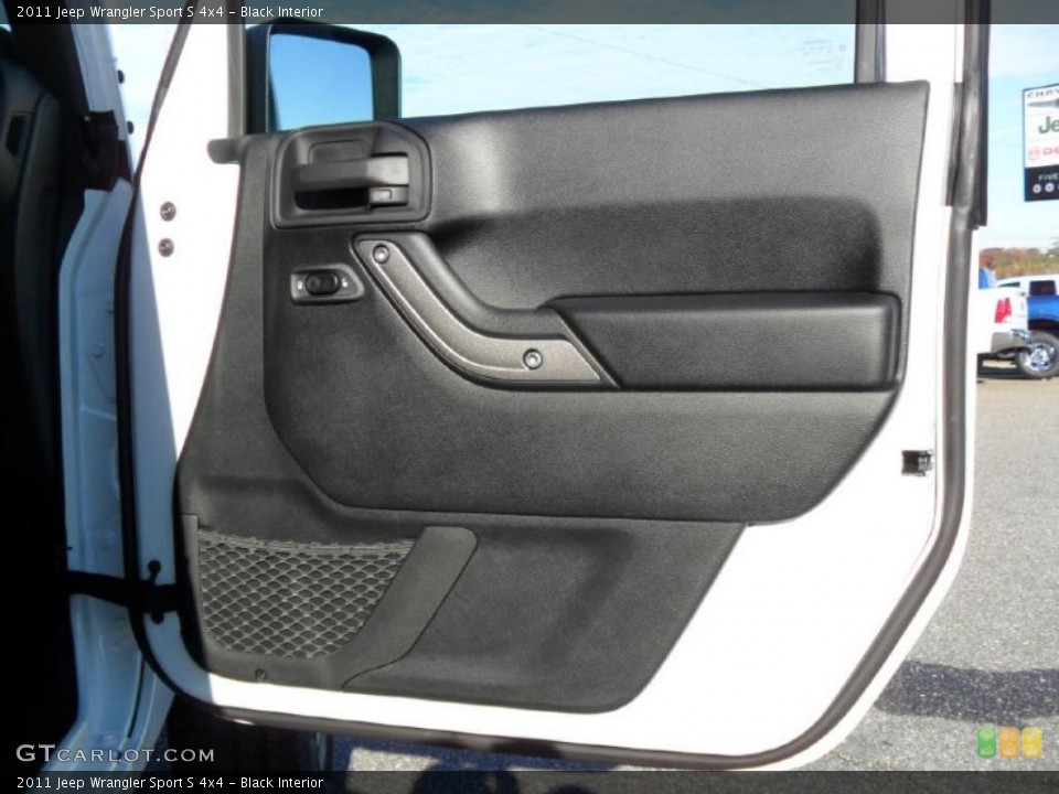 Black Interior Door Panel for the 2011 Jeep Wrangler Sport S 4x4 #40559221