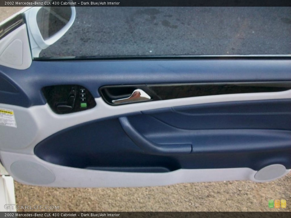 Dark Blue/Ash Interior Door Panel for the 2002 Mercedes-Benz CLK 430 Cabriolet #40559481