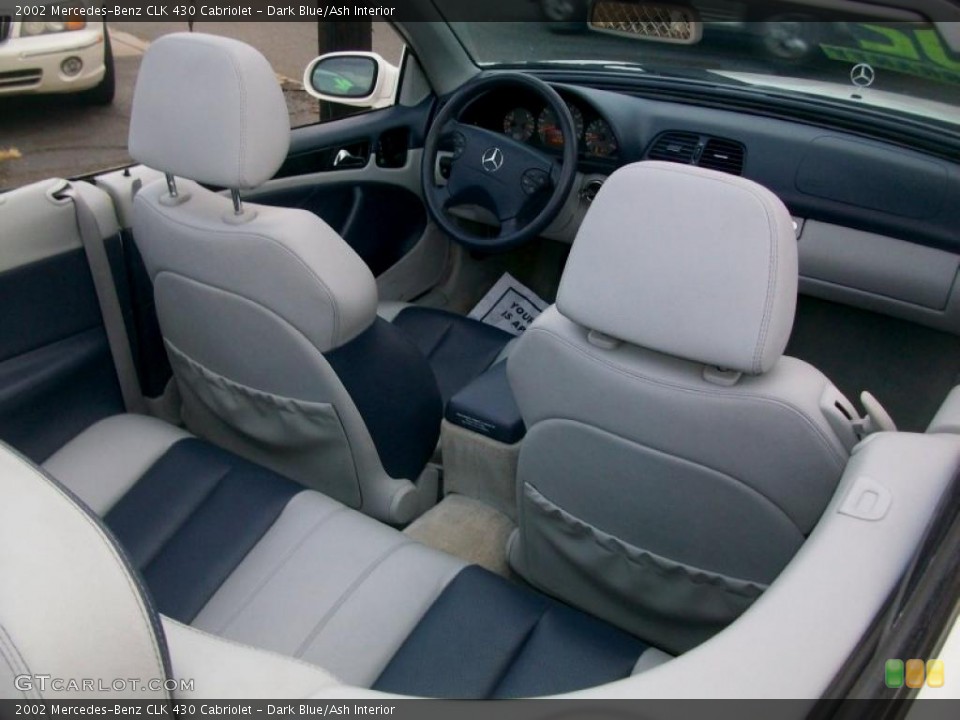 Dark Blue/Ash 2002 Mercedes-Benz CLK Interiors