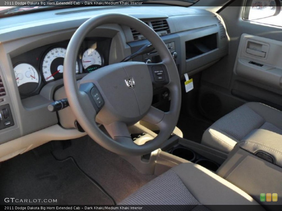 Dark Khaki/Medium Khaki Interior Prime Interior for the 2011 Dodge Dakota Big Horn Extended Cab #40559977