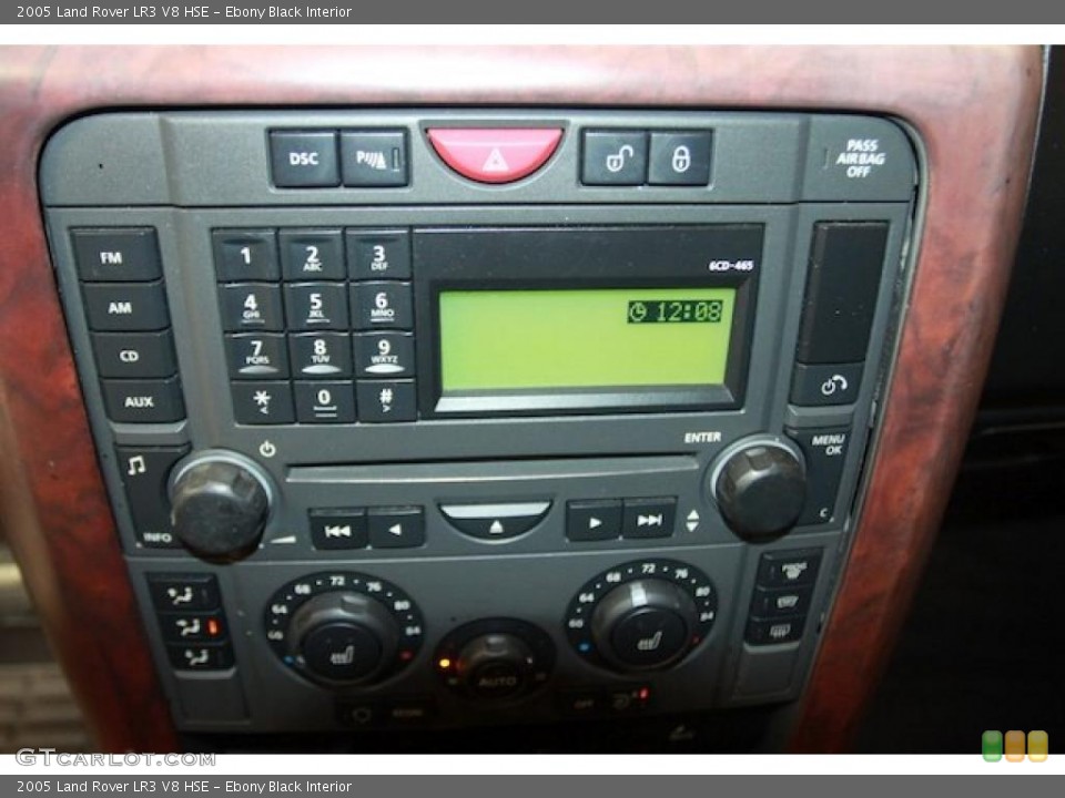 Ebony Black Interior Controls for the 2005 Land Rover LR3 V8 HSE #40563157