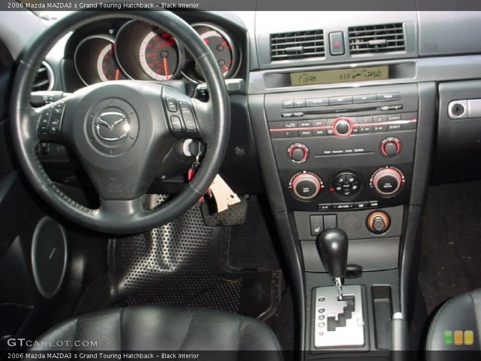 Black Interior Dashboard for the 2006 Mazda MAZDA3 s Grand Touring Hatchback #40565138