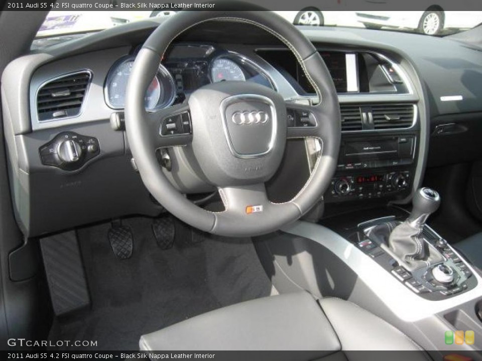 Black Silk Nappa Leather Interior Prime Interior for the 2011 Audi S5 4.2 FSI quattro Coupe #40565198