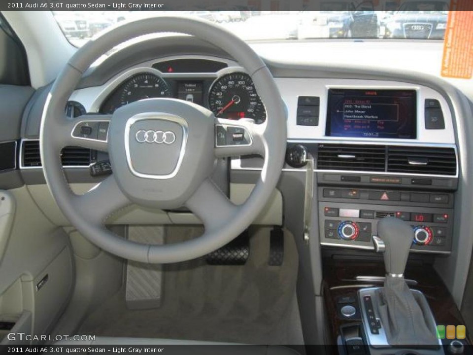 Light Gray Interior Dashboard for the 2011 Audi A6 3.0T quattro Sedan #40565651