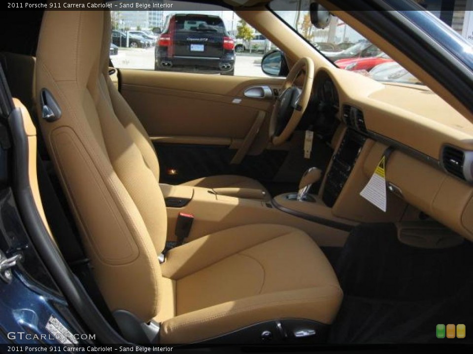 Sand Beige Interior Photo for the 2011 Porsche 911 Carrera Cabriolet #40566280