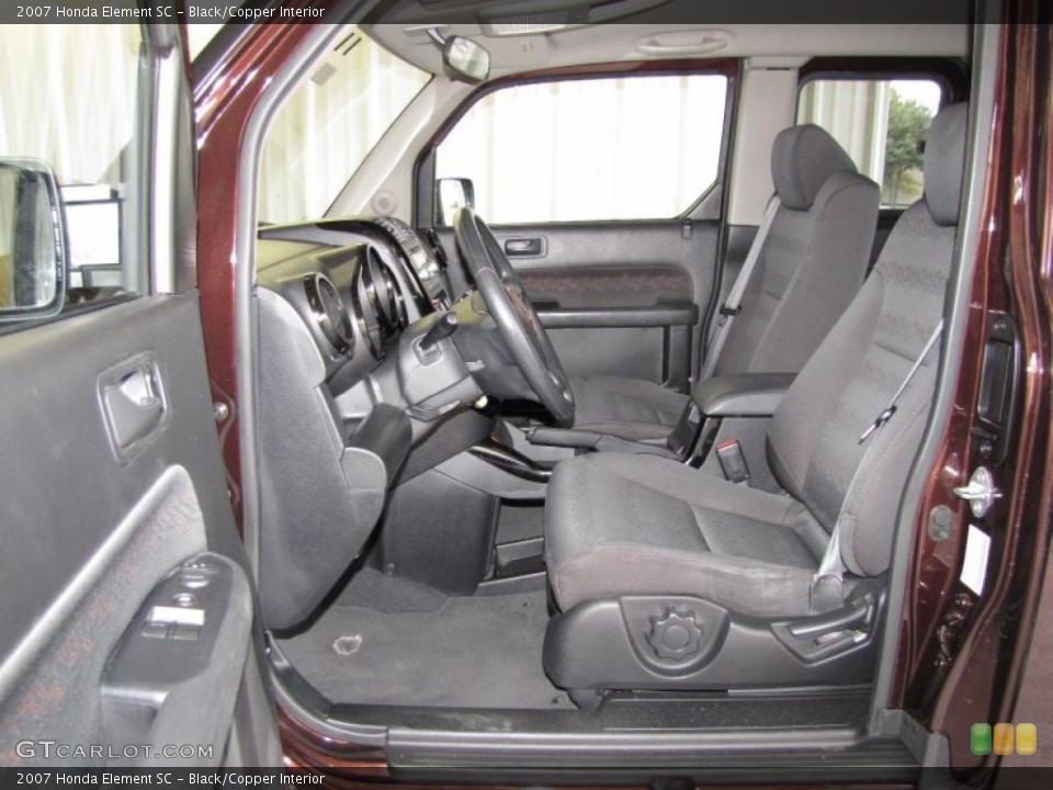 Black/Copper Interior Photo for the 2007 Honda Element SC #40567550