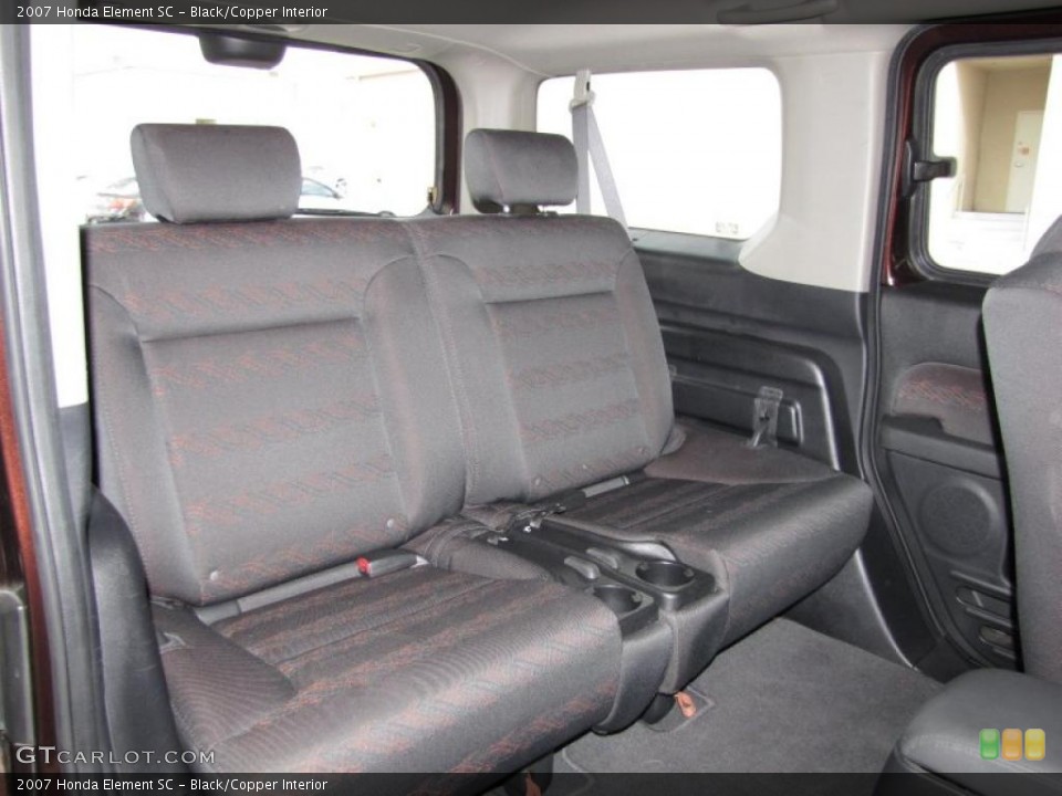 Black/Copper Interior Photo for the 2007 Honda Element SC #40567574