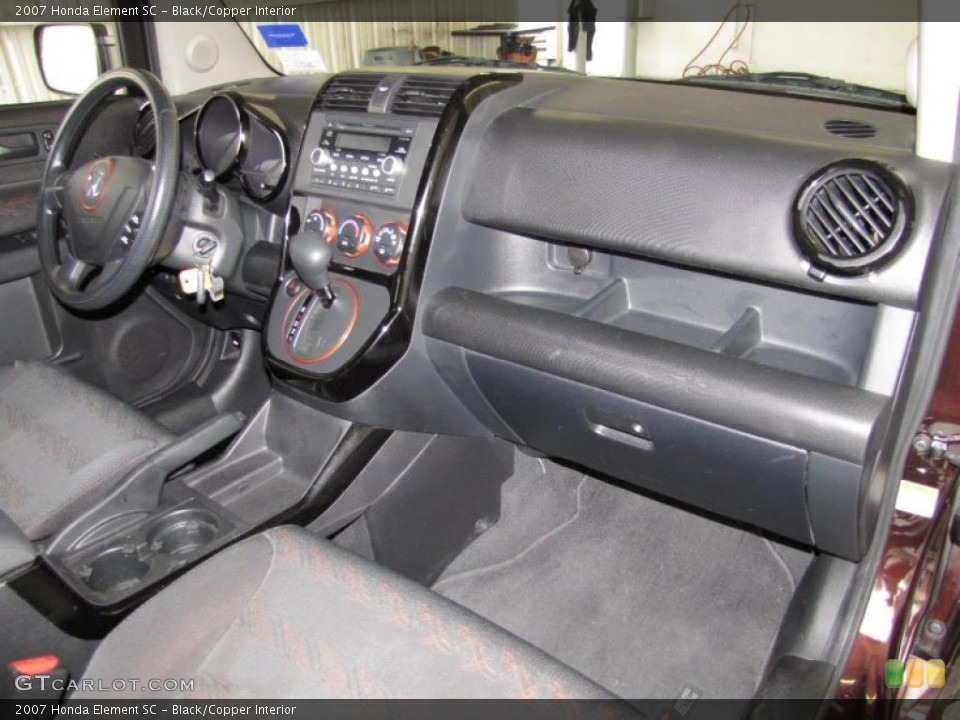 Black/Copper Interior Dashboard for the 2007 Honda Element SC #40567626