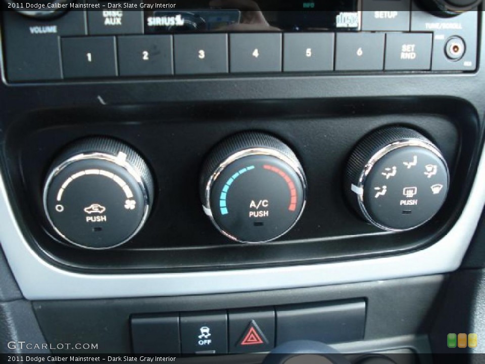 Dark Slate Gray Interior Controls for the 2011 Dodge Caliber Mainstreet #40569774